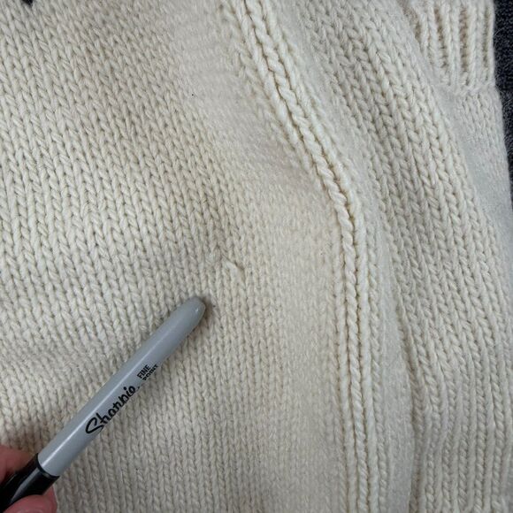 Banana Republic Chunky Knit Wool Alpaca Cardigan Long Italian Yarn S NWT - Picture 11 of 12